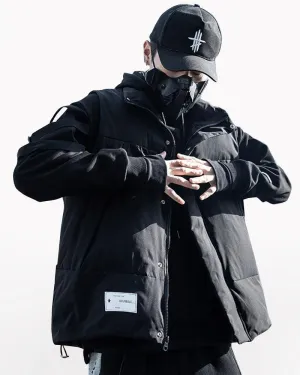 Streetwear Winter Black Vest