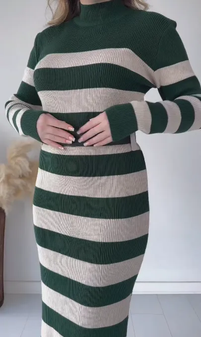 Striped Sweater Dress