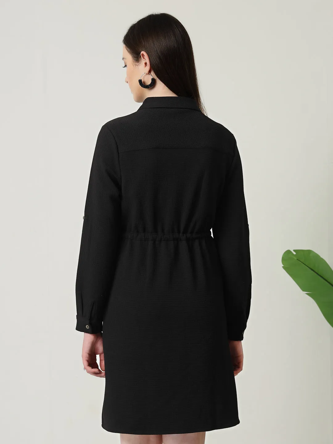 Style Quotient Women Black Knit dress