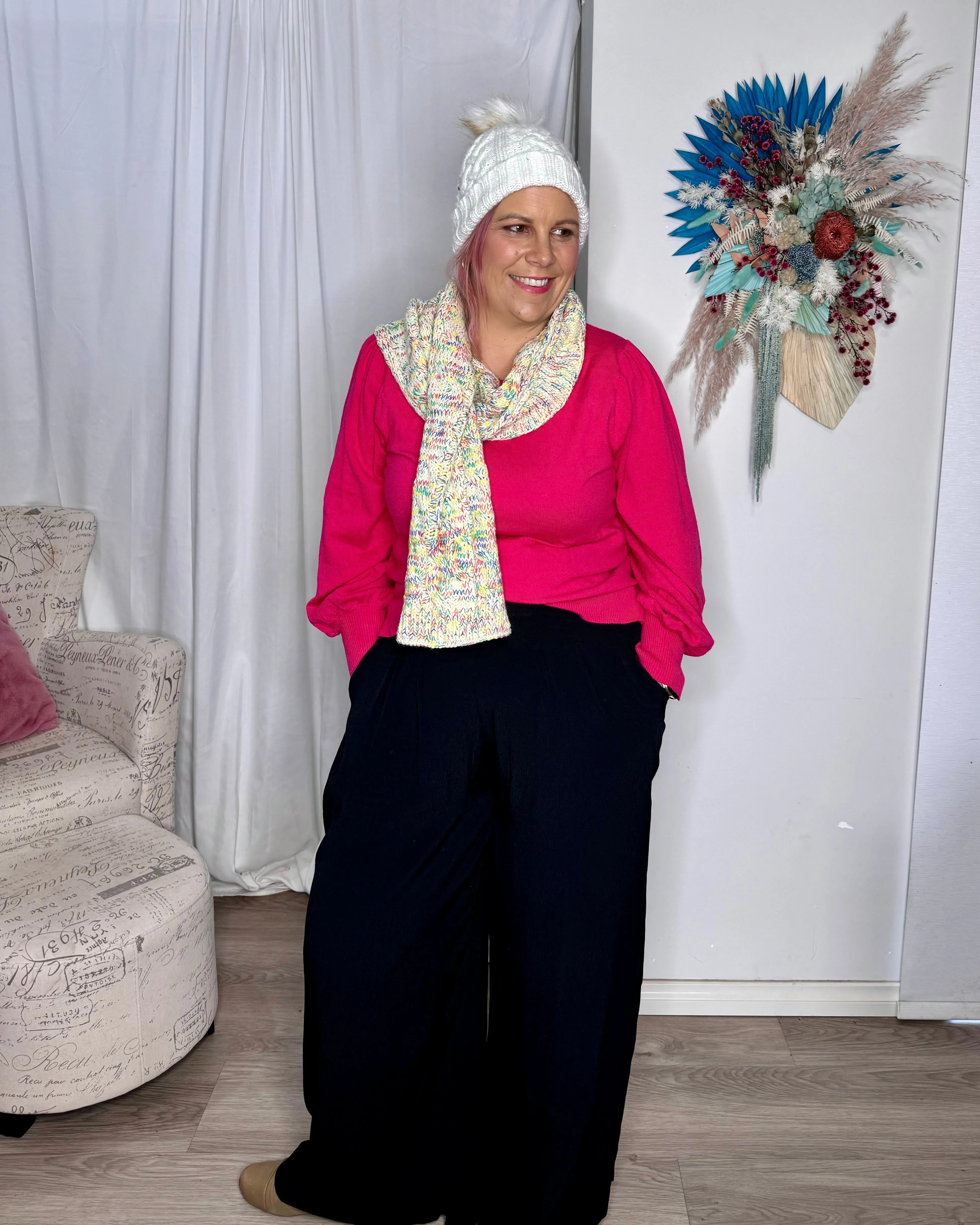 Thelma Scarf - Navy