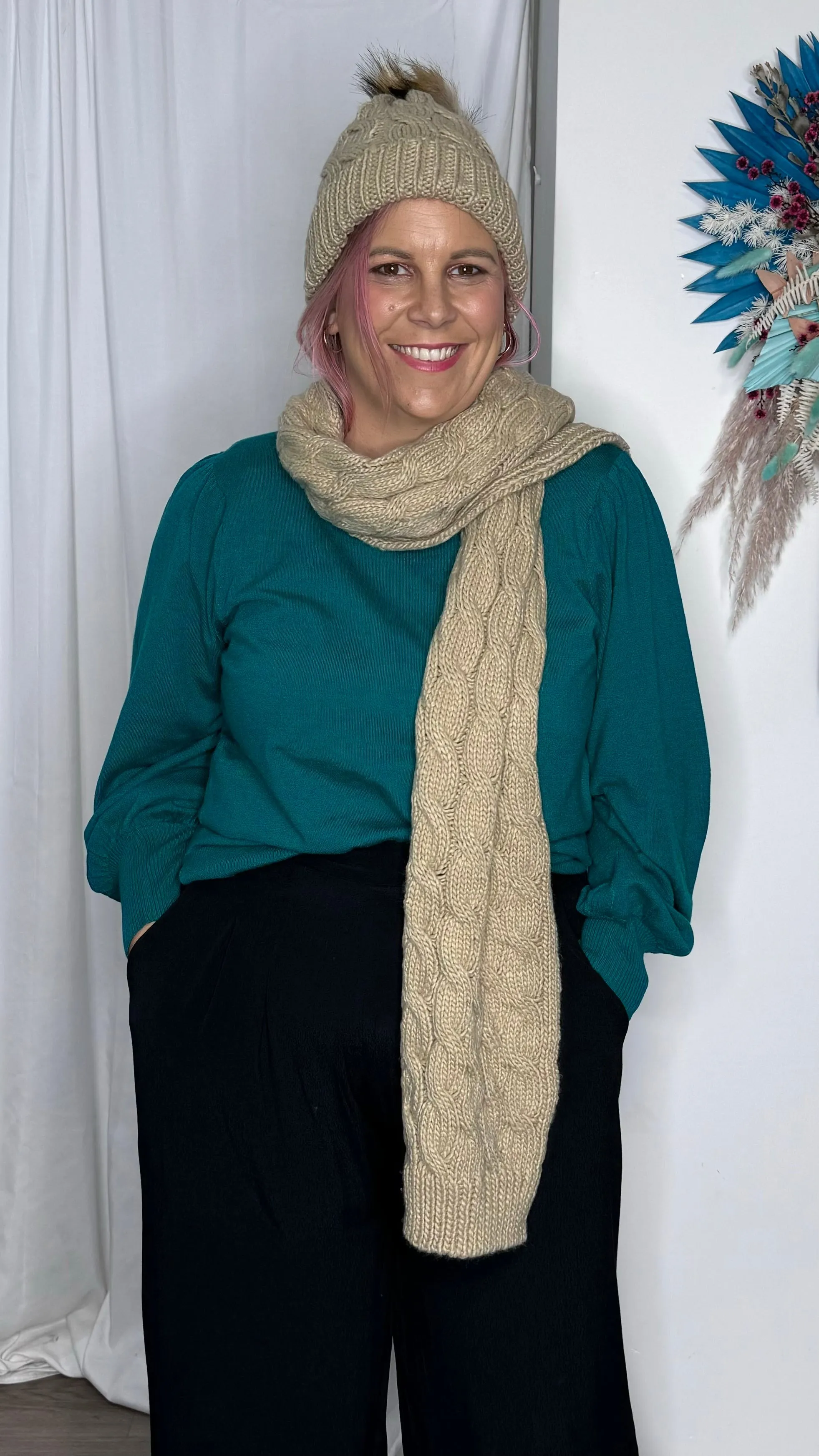 Thelma Scarf - Navy