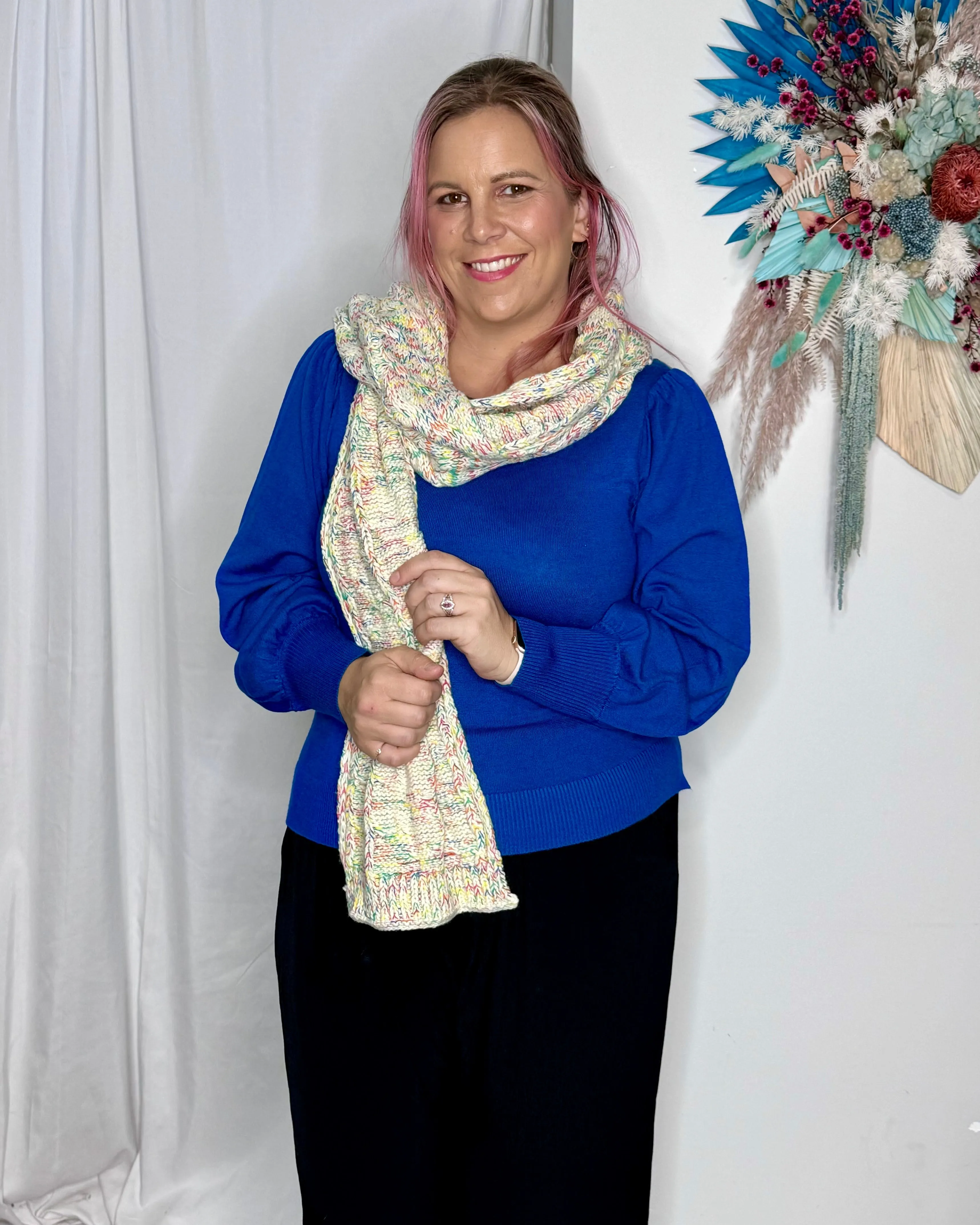 Thelma Scarf - Navy
