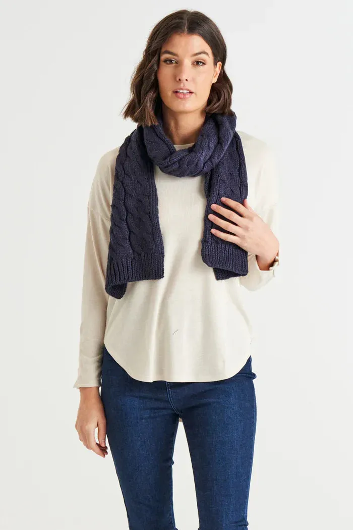 Thelma Scarf - Navy