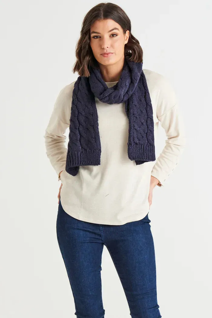 Thelma Scarf - Navy