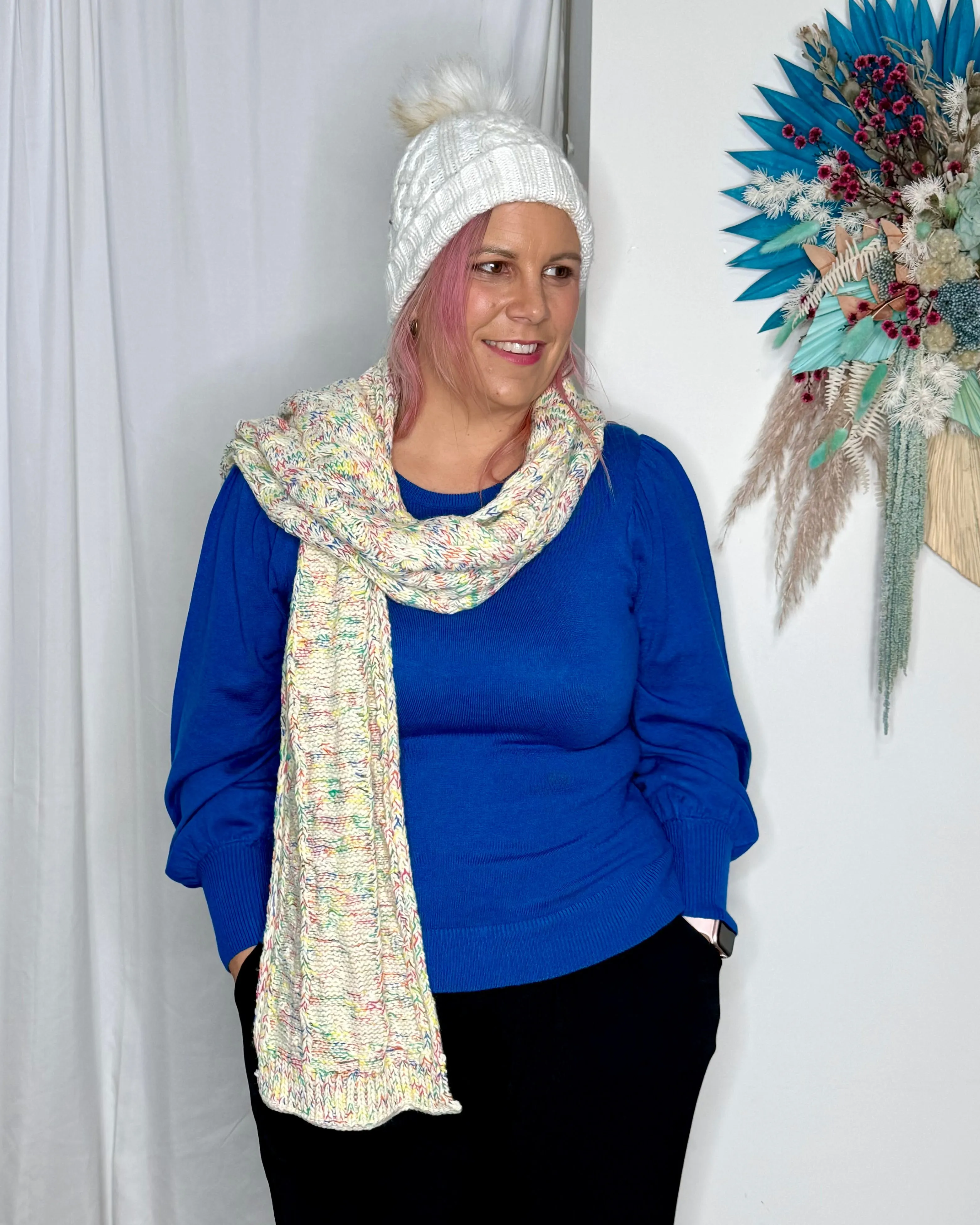 Thelma Scarf - Navy