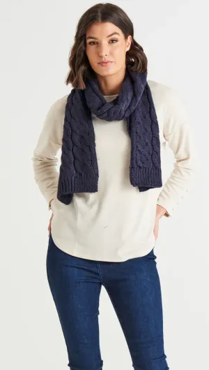 Thelma Scarf - Navy