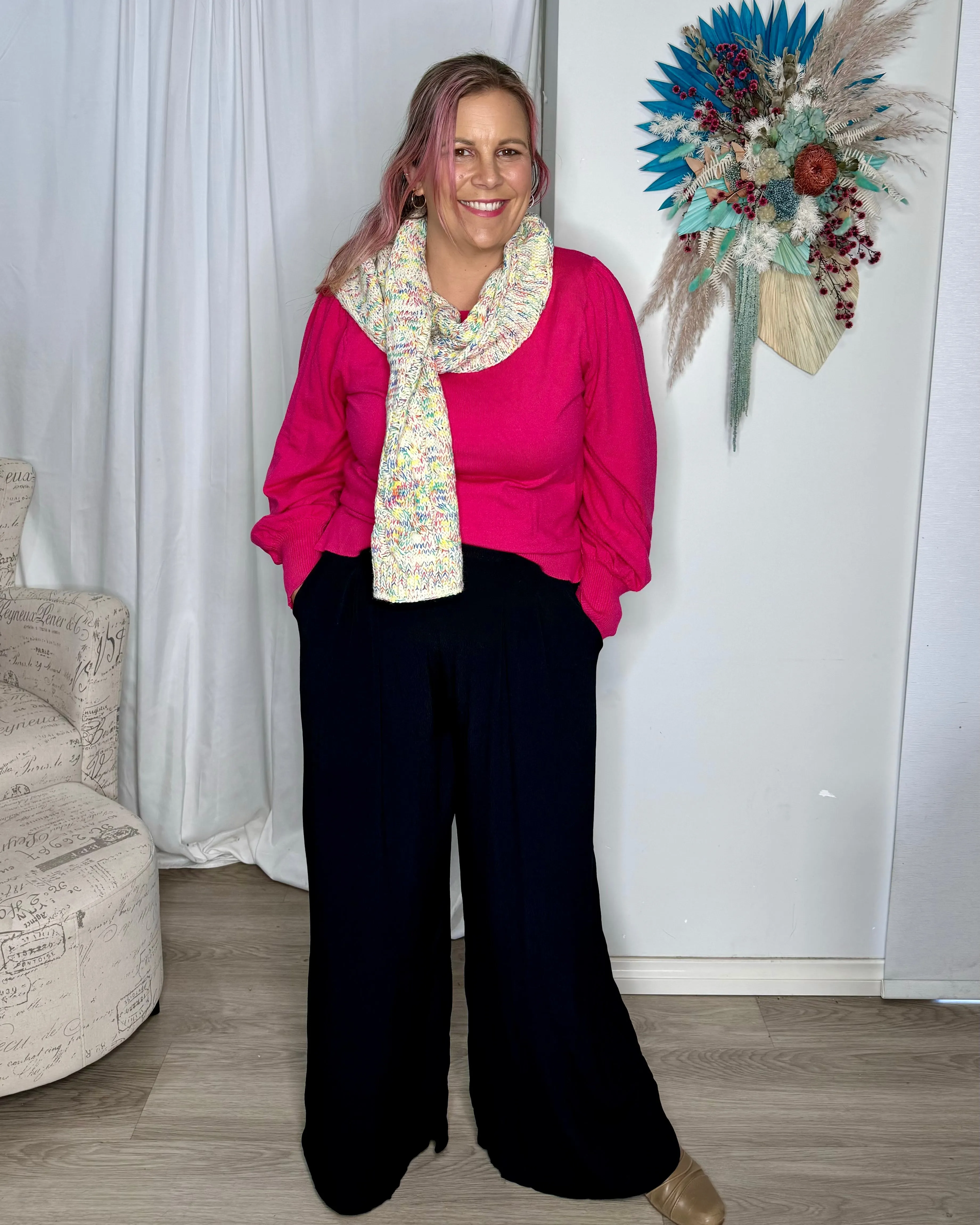 Thelma Scarf - Navy