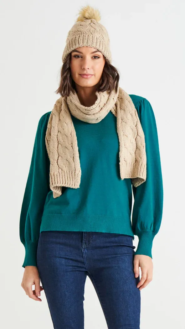 Thelma Scarf - Navy