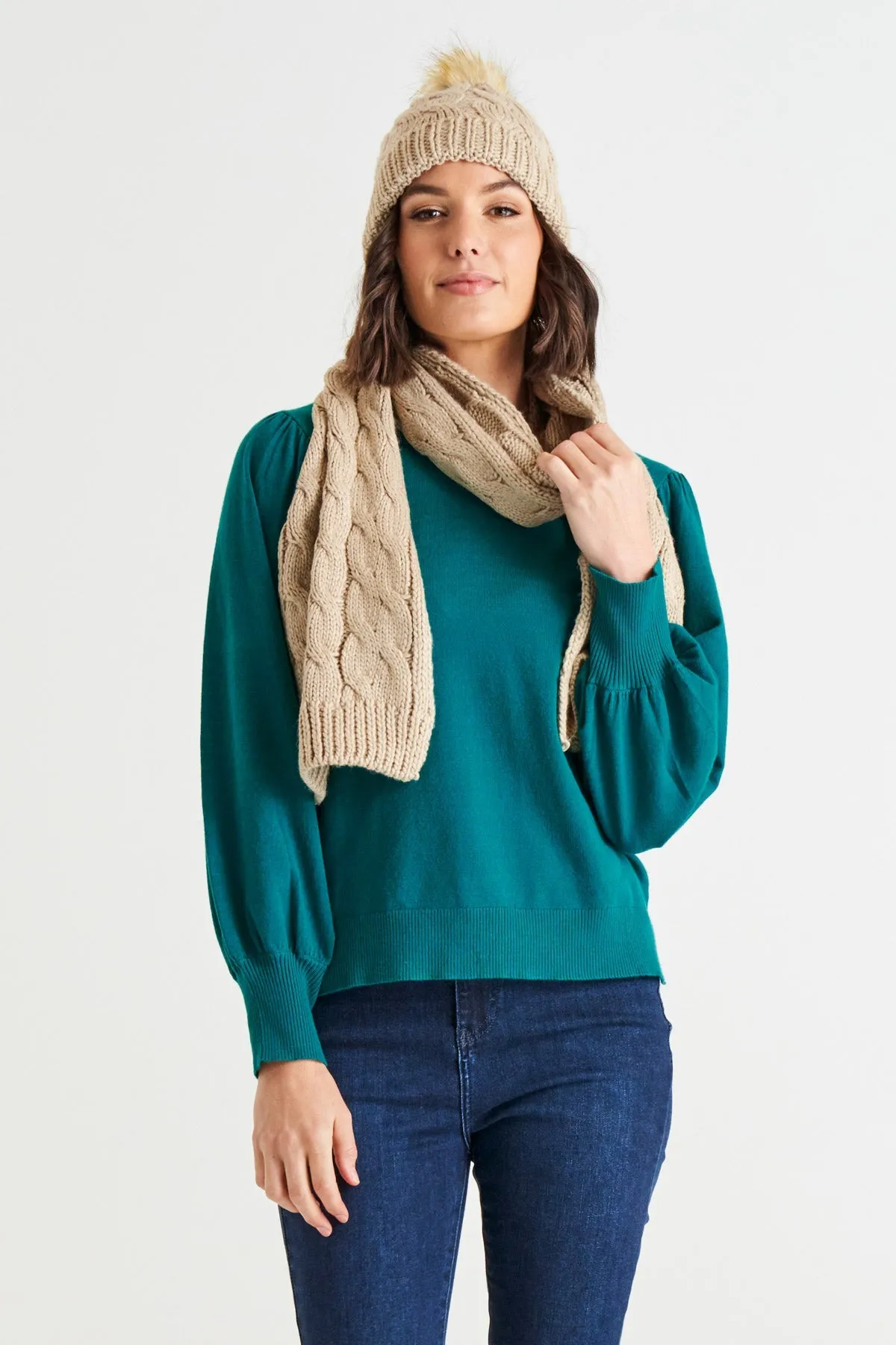 Thelma Scarf - Navy