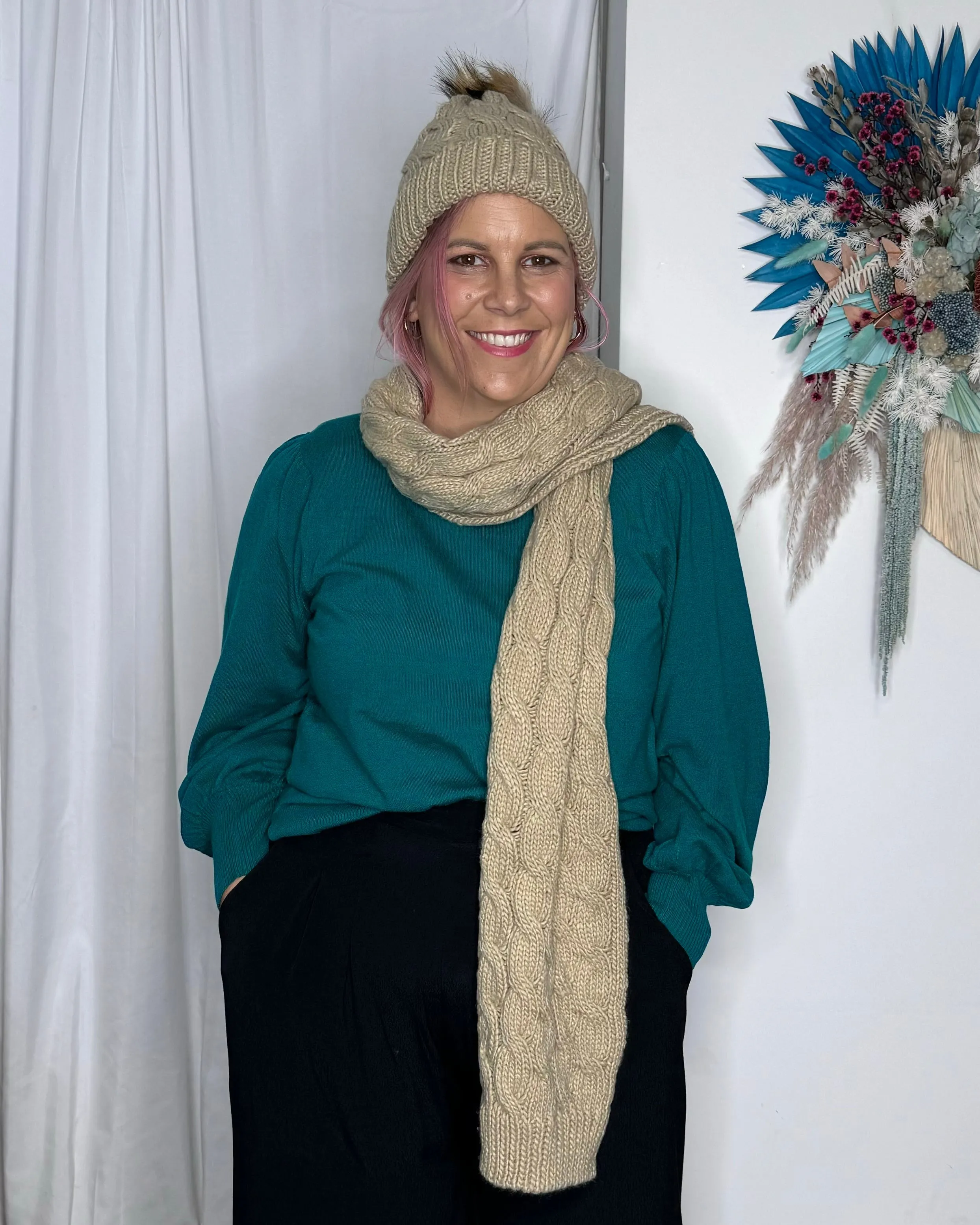 Thelma Scarf - Navy