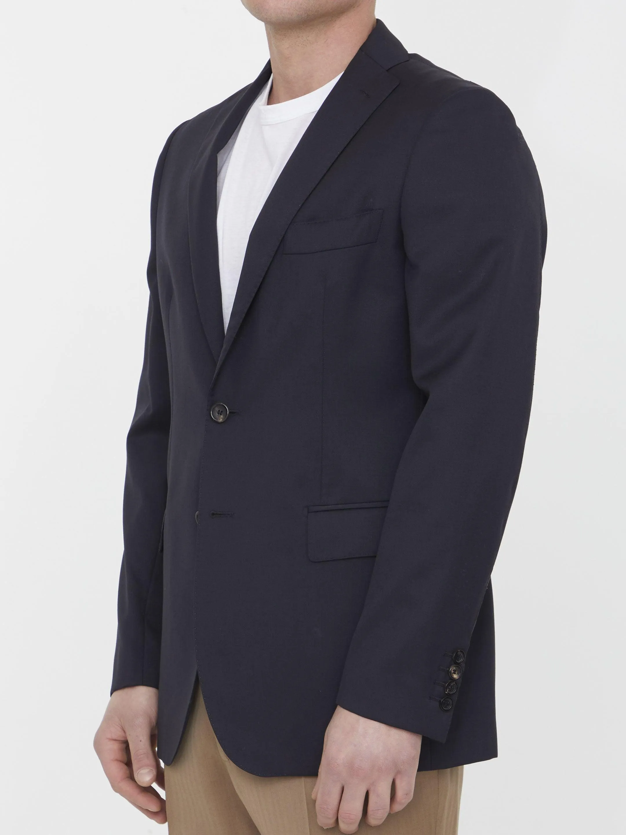 Tonello Single-breasted Wool Jacket