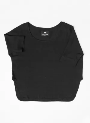TOP OVERSIZED black plain