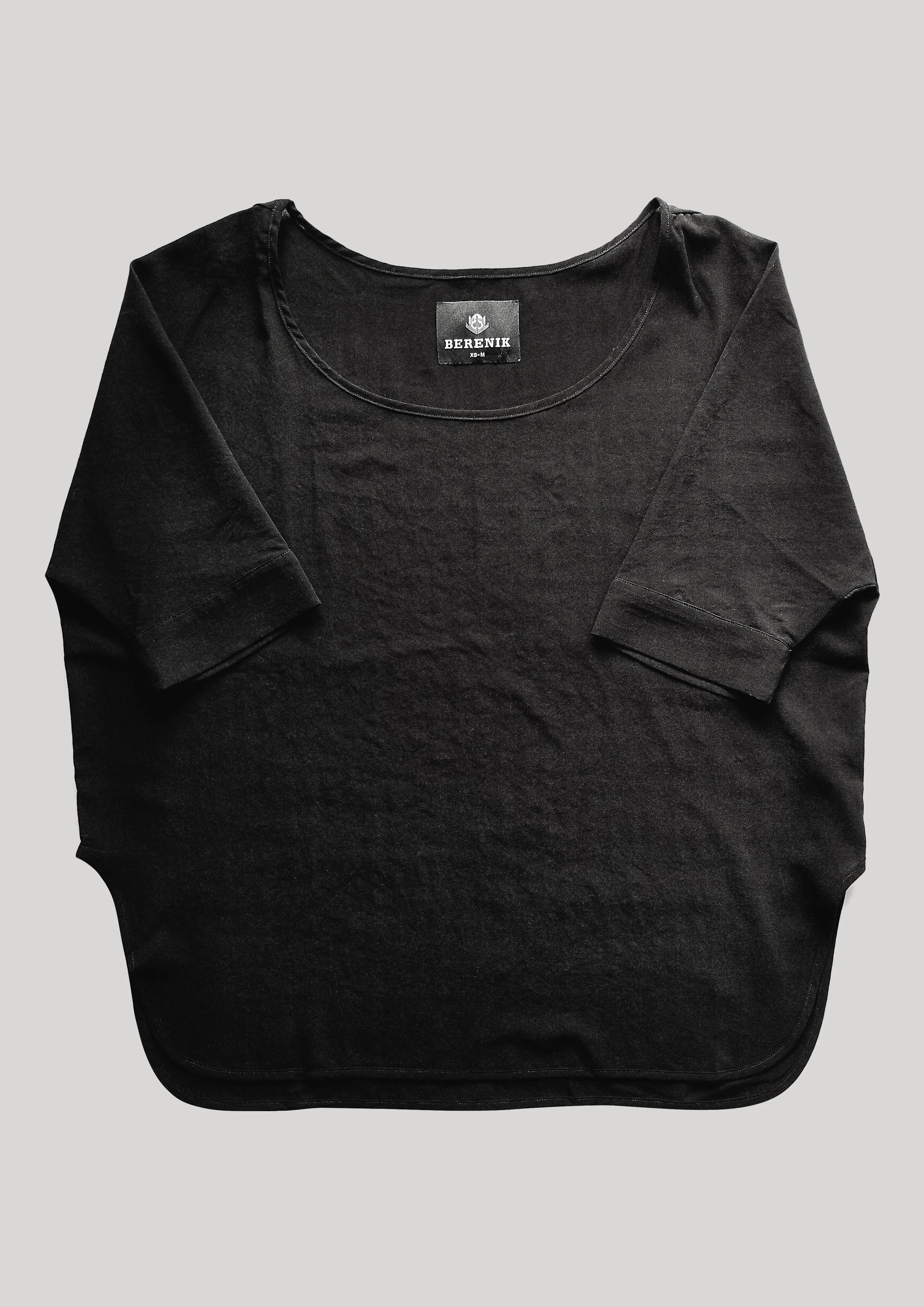 TOP OVERSIZED black plain