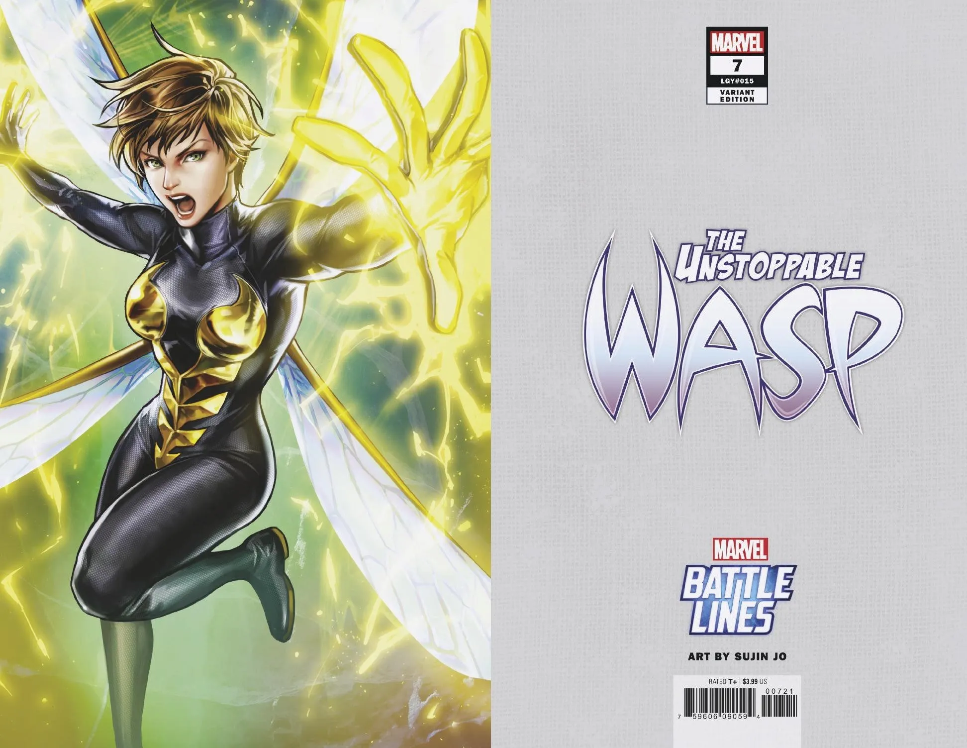 UNSTOPPABLE WASP #7 SUJIN JO MARVEL BATTLE LINES VAR