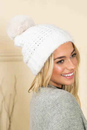 Warm Feelings Hat - Off White Pearl - Boutique