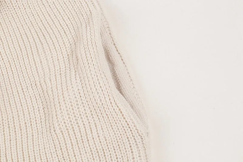Women's Autumn/Winter Oversized Long-Sleeved Sweater Dress With Turtleneck
