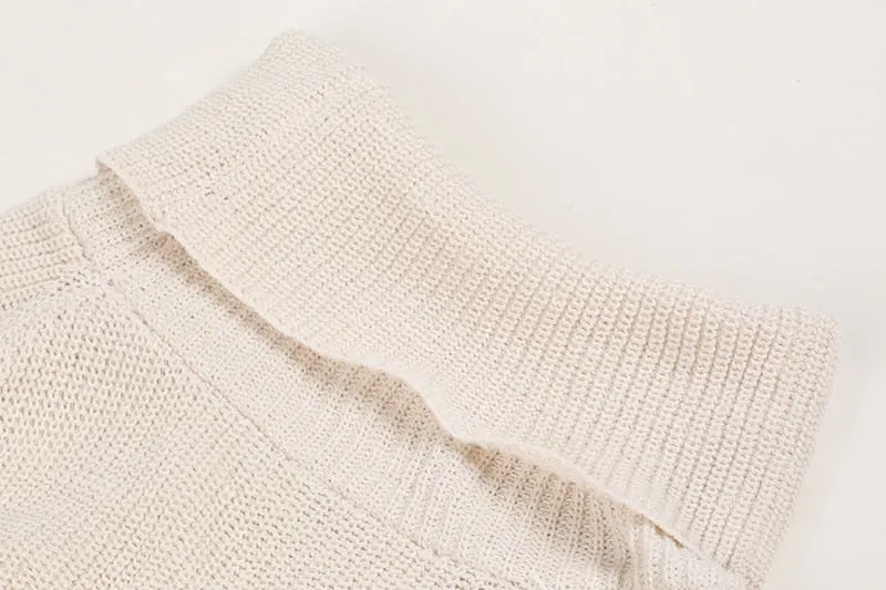 Women's Autumn/Winter Oversized Long-Sleeved Sweater Dress With Turtleneck